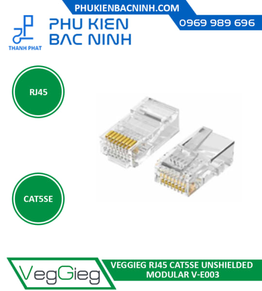 Hộp Hạt Mạng RJ45 Cat5E  VEGGIEG V-E003