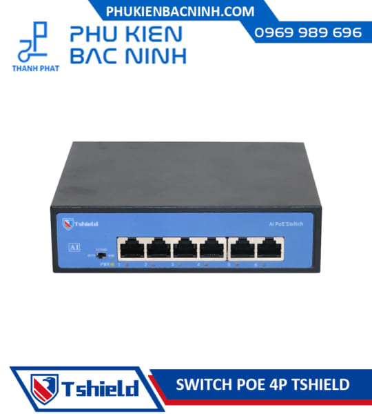 Switch POE 4 Cổng T-SHIELD